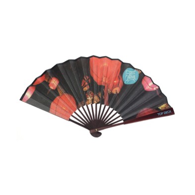 Promotion Chinese bamboo paper fan-TOP DECK